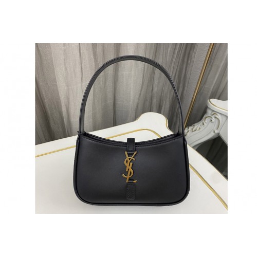 YSL LE 5 À 7 MINI IN SATIN Bag in Black Leather