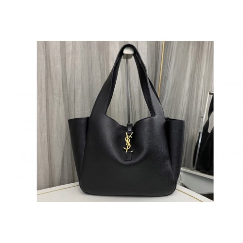 YSL BEA Bag IN Black GRAINED LEATHER