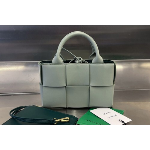 Bottega Veneta Candy Arco Tote Bag in Green intreccio leather