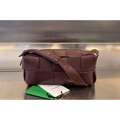 Bottega Veneta Small Brick Cassette Bag in Fondant intreccio leather