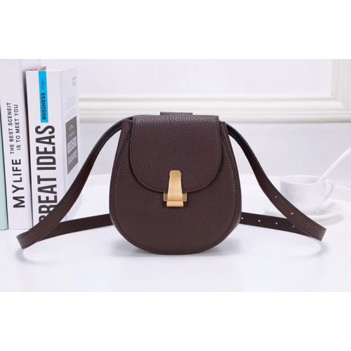 Bottega Veneta Angle Belt Bags Coffee Calf Leather