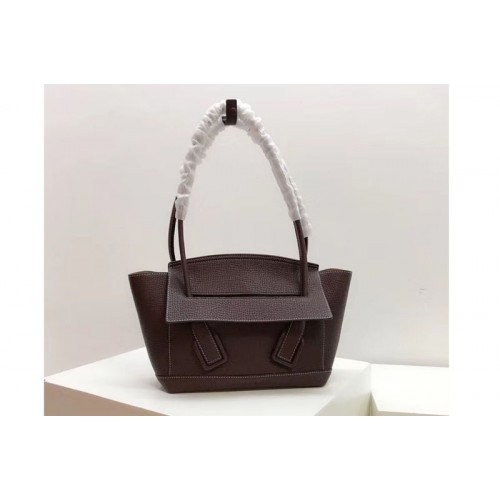 Bottega Veneta Arco 33 Bags Dark Coffee Palmellato Leather