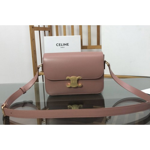 Celine CLASSIQUE TRIOMPHE BAG IN Pink SHINY CALFSKIN