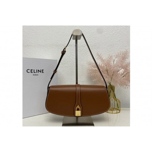Celine CLUTCH ON STRAP TABOU Bag IN Tan SMOOTH CALFSKIN