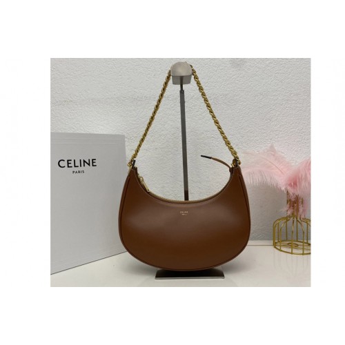 Celine MEDIUM AVA CHAIN bag IN Tan SMOOTH CALFSKIN