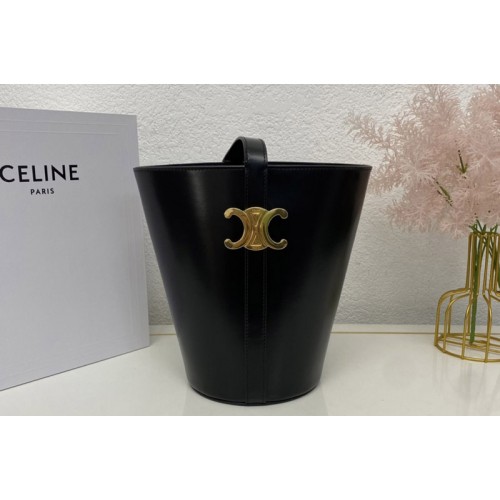 Celine BUCKET TRIOMPHE bag IN Black NATURAL CALFSKIN