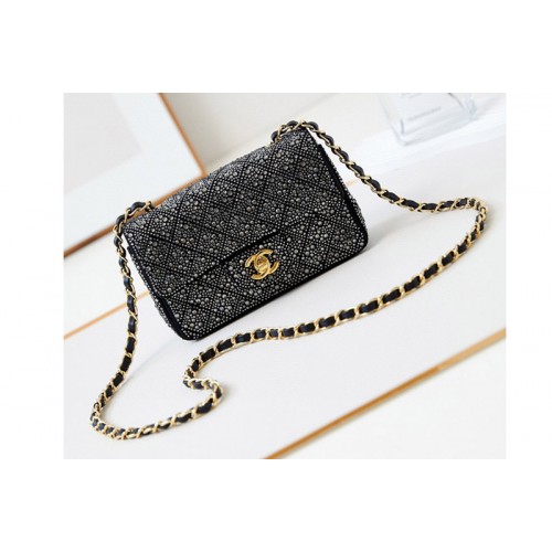 Chanel A69900 Mini Classic Handbag in Black Leather