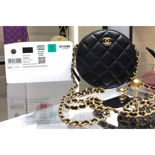 Chanel Ap1449 Small Vanity Case In Black Leather