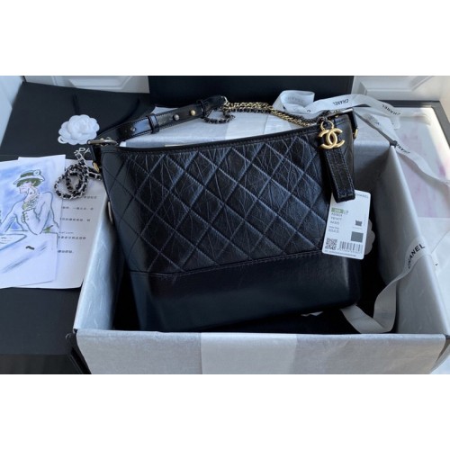 Chanel AS1521 Gabrielle Hobo Bag in Blue Calfskin