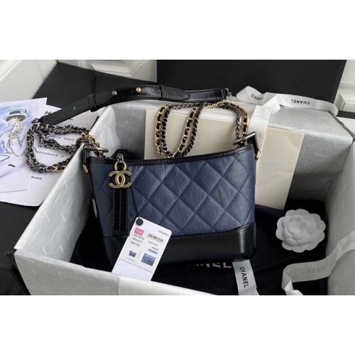 Chanel A91810 Gabrielle Small Hobo Bag in Blue Calfskin Chanel A91810 Gabrielle Small Hobo Bag in Blue Calfskin