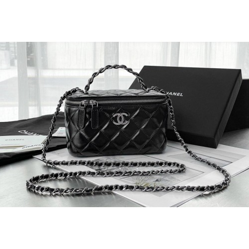 Chanel AP3768 Clutch With Chain Bag in Black Lambskin
