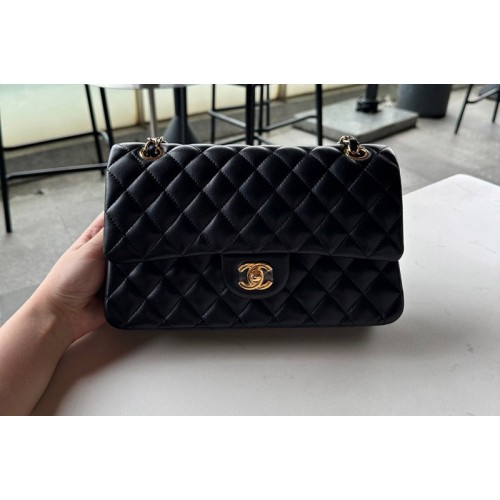 Chanel A01112 Classic 11.12 Handbag in Black Lambskin