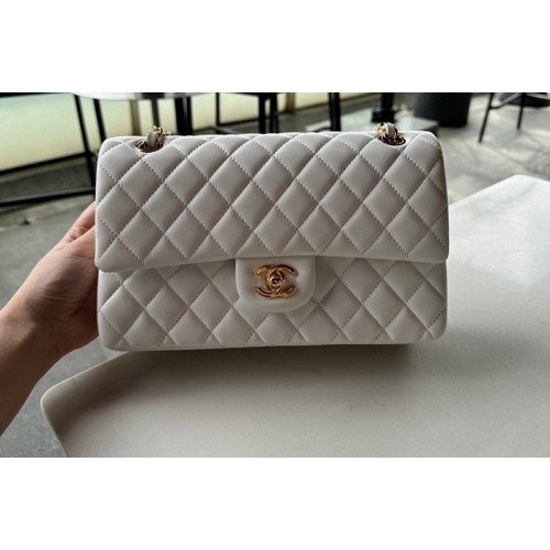 Chanel A01112 Classic 11.12 Handbag in White Lambskin