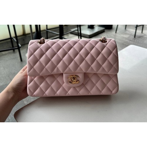 Chanel A01112 Classic 11.12 Handbag in Pink Lambskin