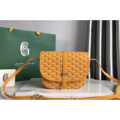 Goyard Belvedere PM bag in Yellow Goyardine Canvas