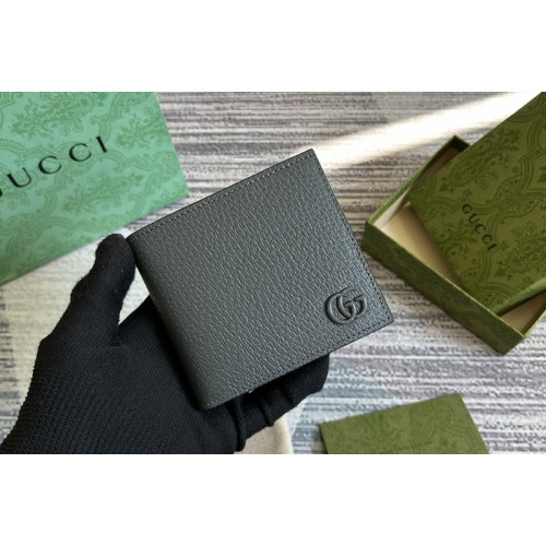 Gucci Marmont leather bi-fold wallet in Grey Leather