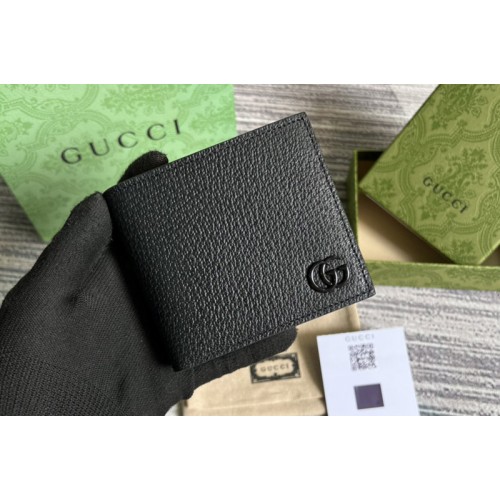 Gucci Marmont leather bi-fold wallet in Black Leather