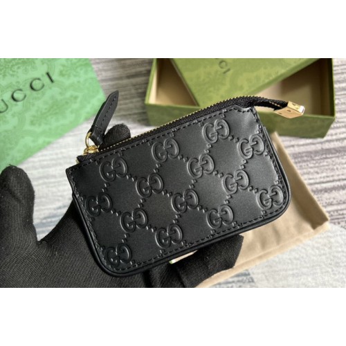 Gucci Supreme key pouch in Black Gucci Signature leather Gucci Supreme key pouch in Black Gucci Signature leather