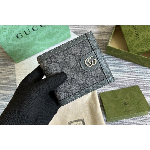 Gucci Ophidia coin wallet in Grey and black Supreme canvas
