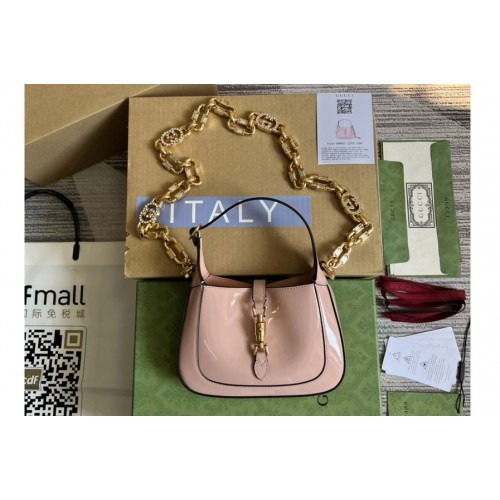 Gucci Jackie 1961 mini shoulder bag in Pastel pink patent leather Gucci Jackie 1961 mini shoulder bag in Pastel pink patent leather