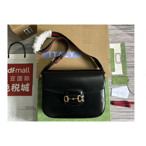 Gucci Horsebit 1955 shoulder bag in Black leather
