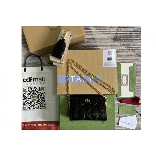 Gucci Matelasse mini bag in Black Matelasse leather