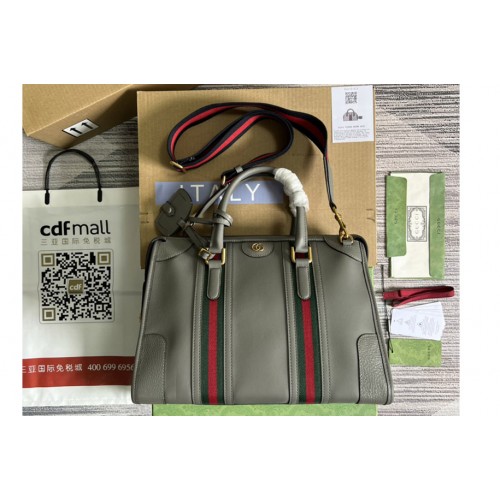 Gucci Bauletto Tote bag in Grey Leather