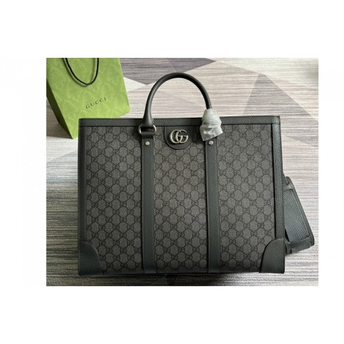 Gucci Ophidia large tote bag in Grey and black Supreme canvas