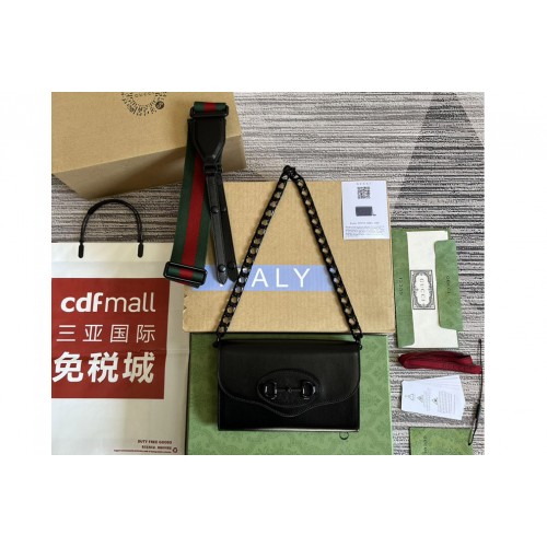 Gucci Horsebit 1955 mini bag in Black leather