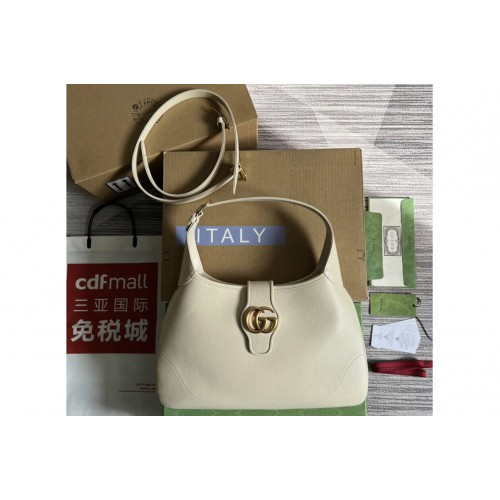 Gucci Aphrodite medium shoulder bag in White soft leather Gucci Aphrodite medium shoulder bag in White soft leather