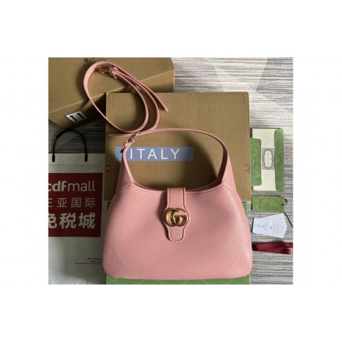 Gucci Aphrodite medium shoulder bag in Pink soft leather