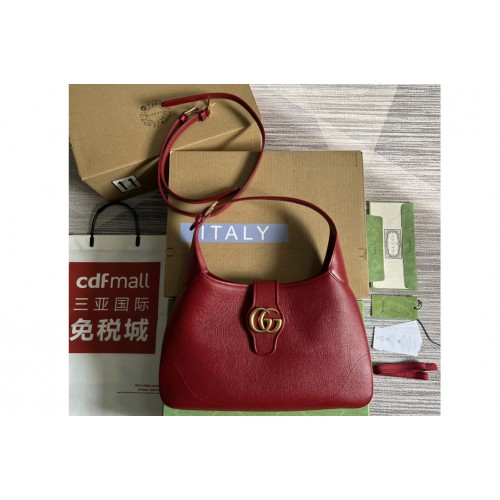 Gucci Aphrodite medium shoulder bag in Red soft leather