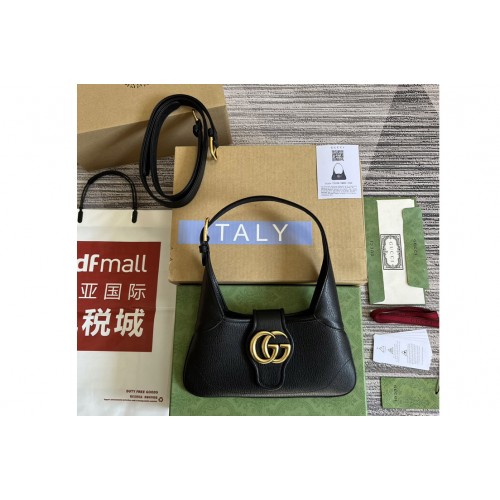 Gucci ‎‎‎Aphrodite small shoulder bag in Black soft leather