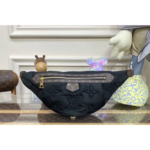 Louis Vuitton M20971 Maxi Bumbag bag in Black recycled nylon