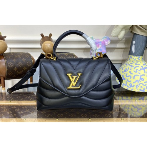 Louis Vuitton M21720 Hold Me top-handle bag in Black Smooth cowhide leather