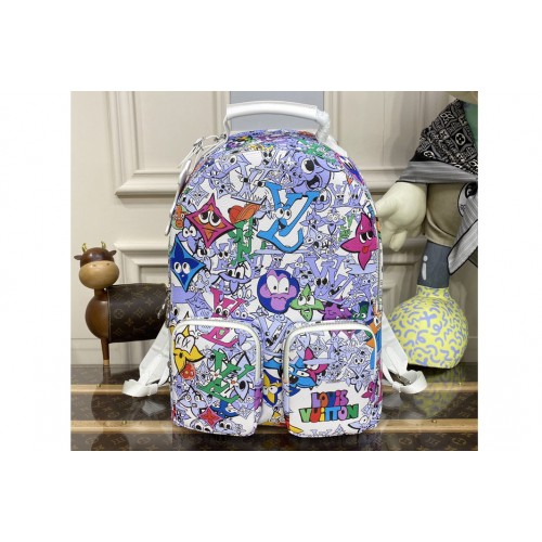 Louis Vuitton M81966 Multipocket Backpack in Multicolor Monogram Comics coated canvas