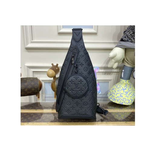 Louis Vuitton M21890 Duo Slingbag bag in Black Calf leather