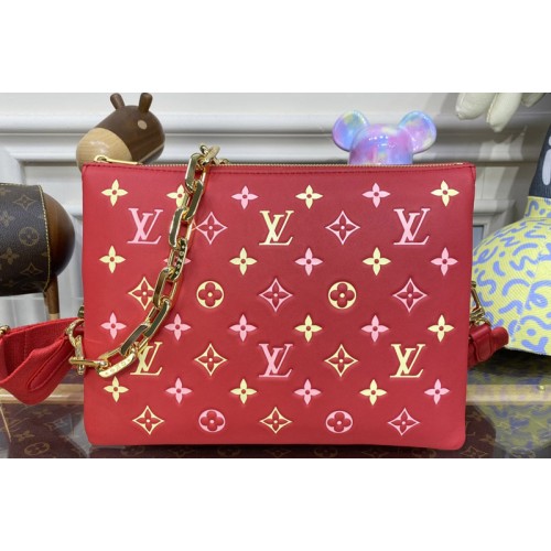 Louis Vuitton M22397 Coussin PM handbag in Red Lambskin