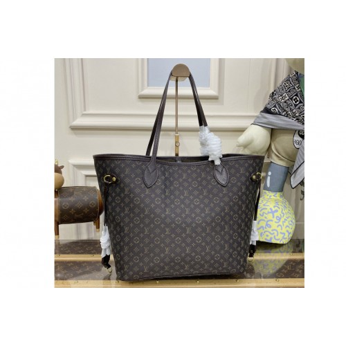 Louis Vuitton M40995 Neverfull MM tote bag in Brown Monogram Denim