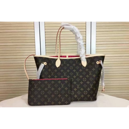 Louis Vuitton M41178 Neverfull MM Bag in Monogram Canvas