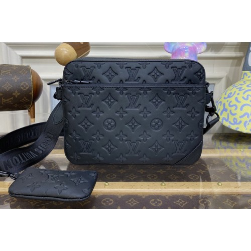 Louis Vuitton M46602 Trio Messenger Bag in Monogram-embossed calf skin