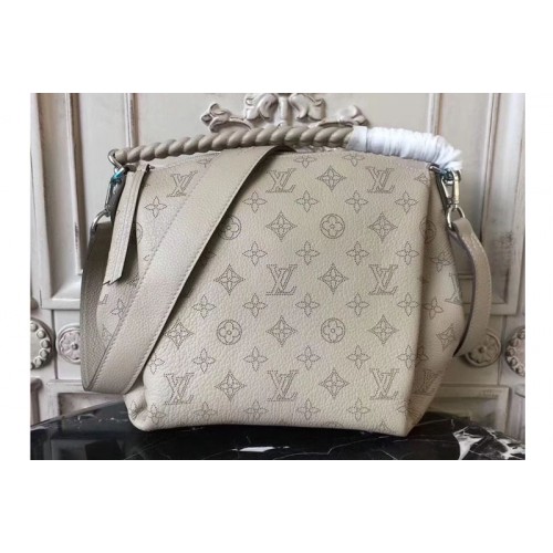 Louis Vuitton M51224 Babylone Chain BB Bag in Gray Mahina perforated calf leather