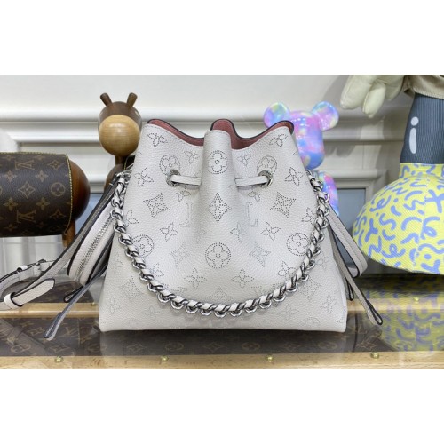 Louis Vuitton M57068 Bella bucket bag in Purple Mahina calf leather