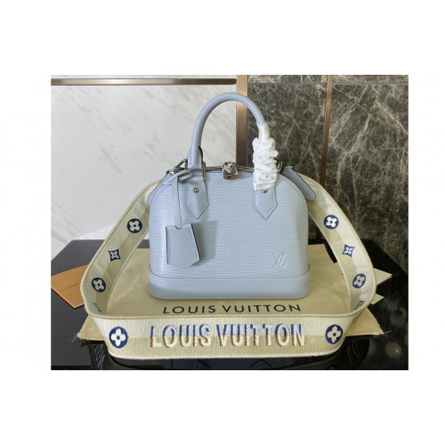 Louis Vuitton M59345 Alma BB Bag on Blue Epi Leather