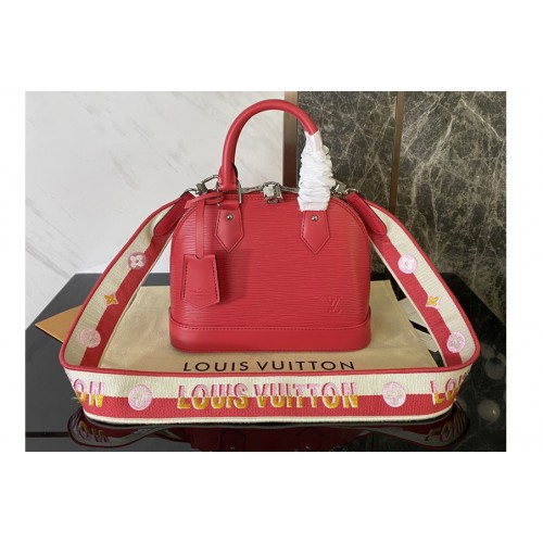Louis Vuitton M59346 Alma BB Bag on Red Epi Leather