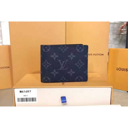Louis Vuitton M61695 Multiple Wallet in Monogram Eclipse Canvas