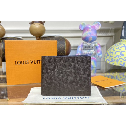 Louis Vuitton M81628 Slender Wallet in Brown Taiga leather