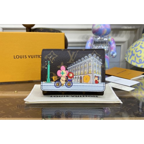 Louis Vuitton M81638 Victorine wallet in Monogram canvas With Pink