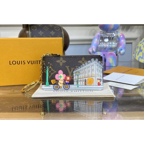 Louis Vuitton M81639 Key Pouch in Monogram canvas With Pink