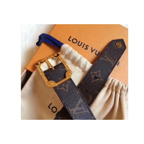 Louis Vuitton M9312U malletier monogram 30mm Belt in monogram Canvas